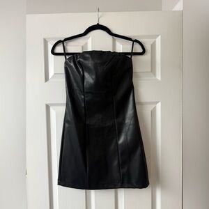 Urban Outfitters Black Strapless Dress